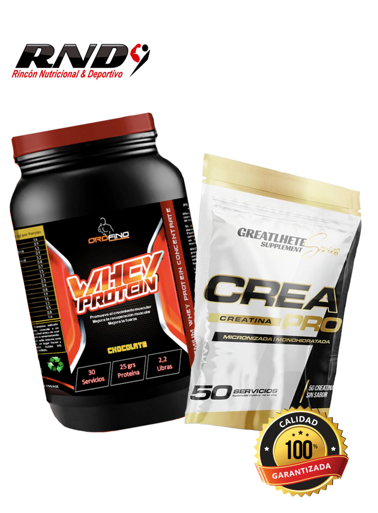 WHEY PROTEIN + CREA PRO + ENVIO GRATIS!!