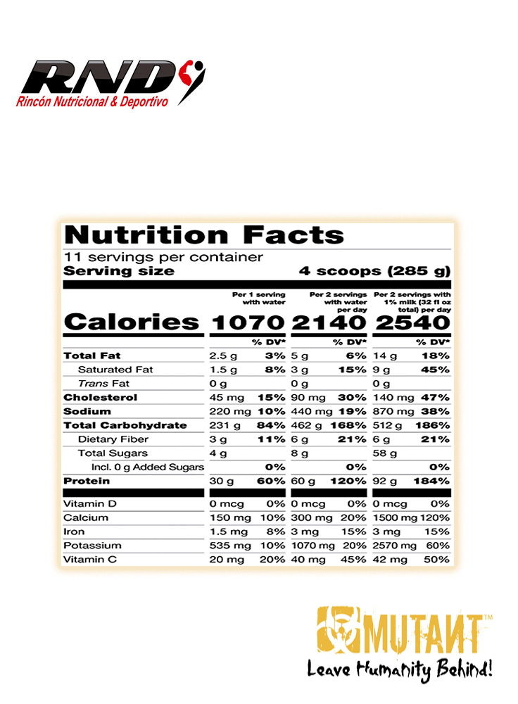 MUTANT MASS EXTREME (19 SERV)