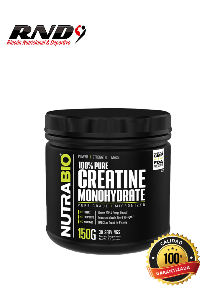 CREATINE MONOHYDRATE (30 SERV) NUTRABIO