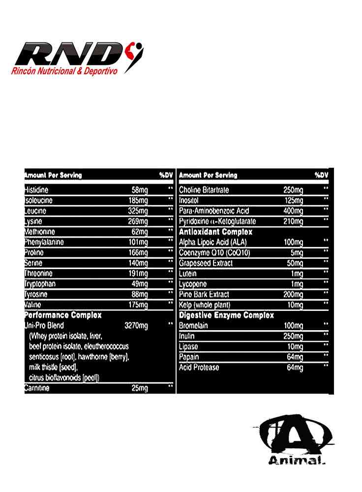 ANIMAL PAK POLVO (44 SERV)