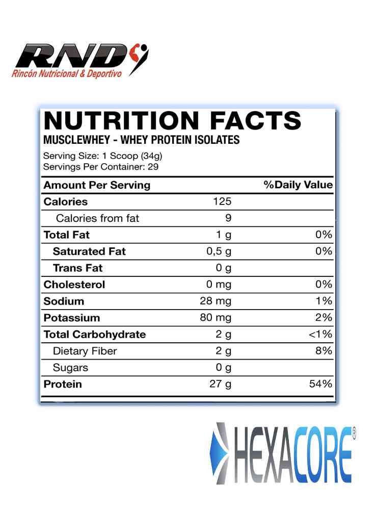 MUSCLE WHEY (29 SERV)
